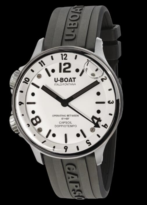 Replica U-BOAT Watch CAPSOIL DOPPIOTEMPO SS WHITE 8888